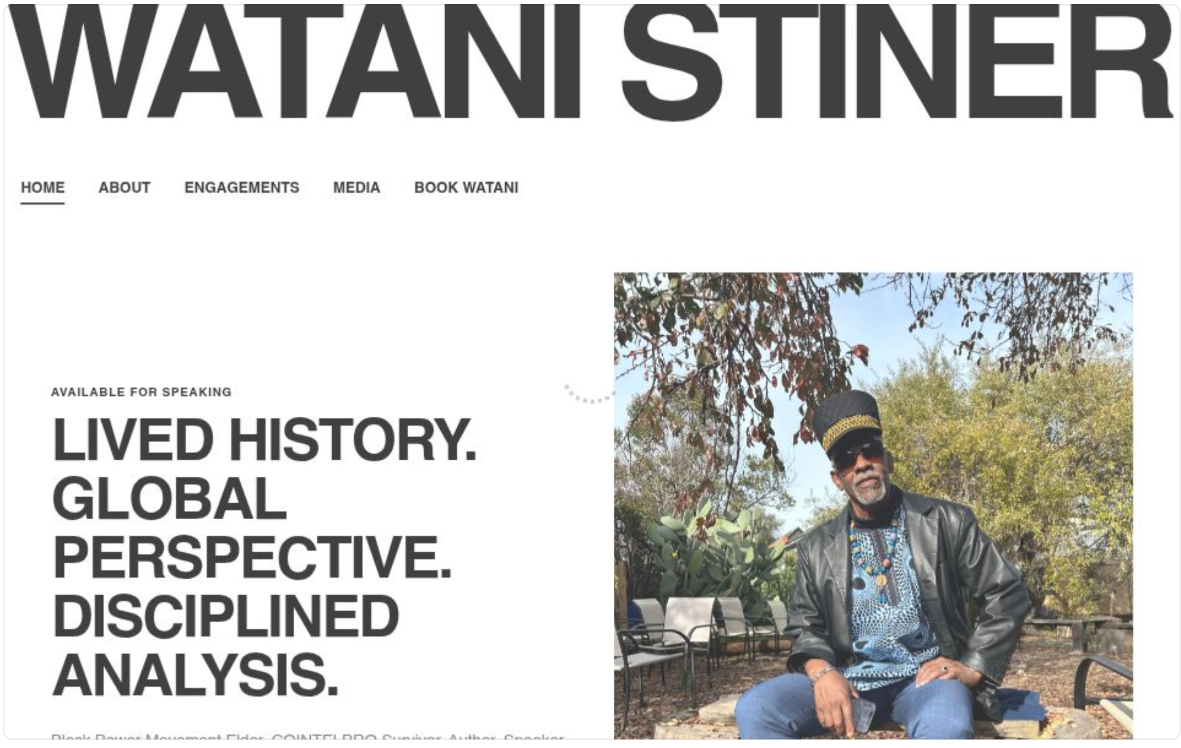 Watani Stiner — About